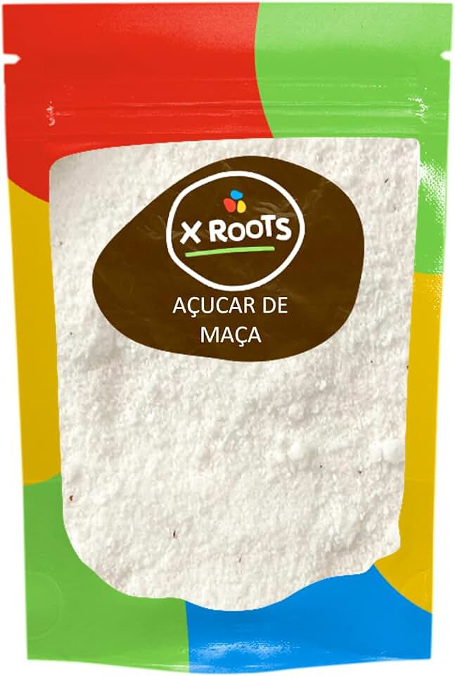 Açucar de Maça 100% Puro Adoçante Natural Importado 500gr - X Roots
