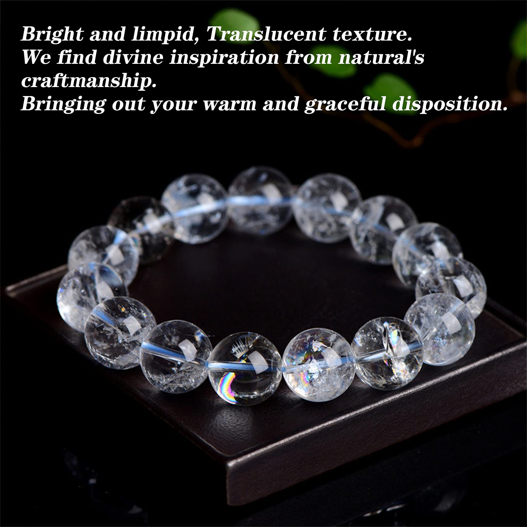Amazon.com: Natural Gemstone Bracelet Clear Quartz Bracelet Grade