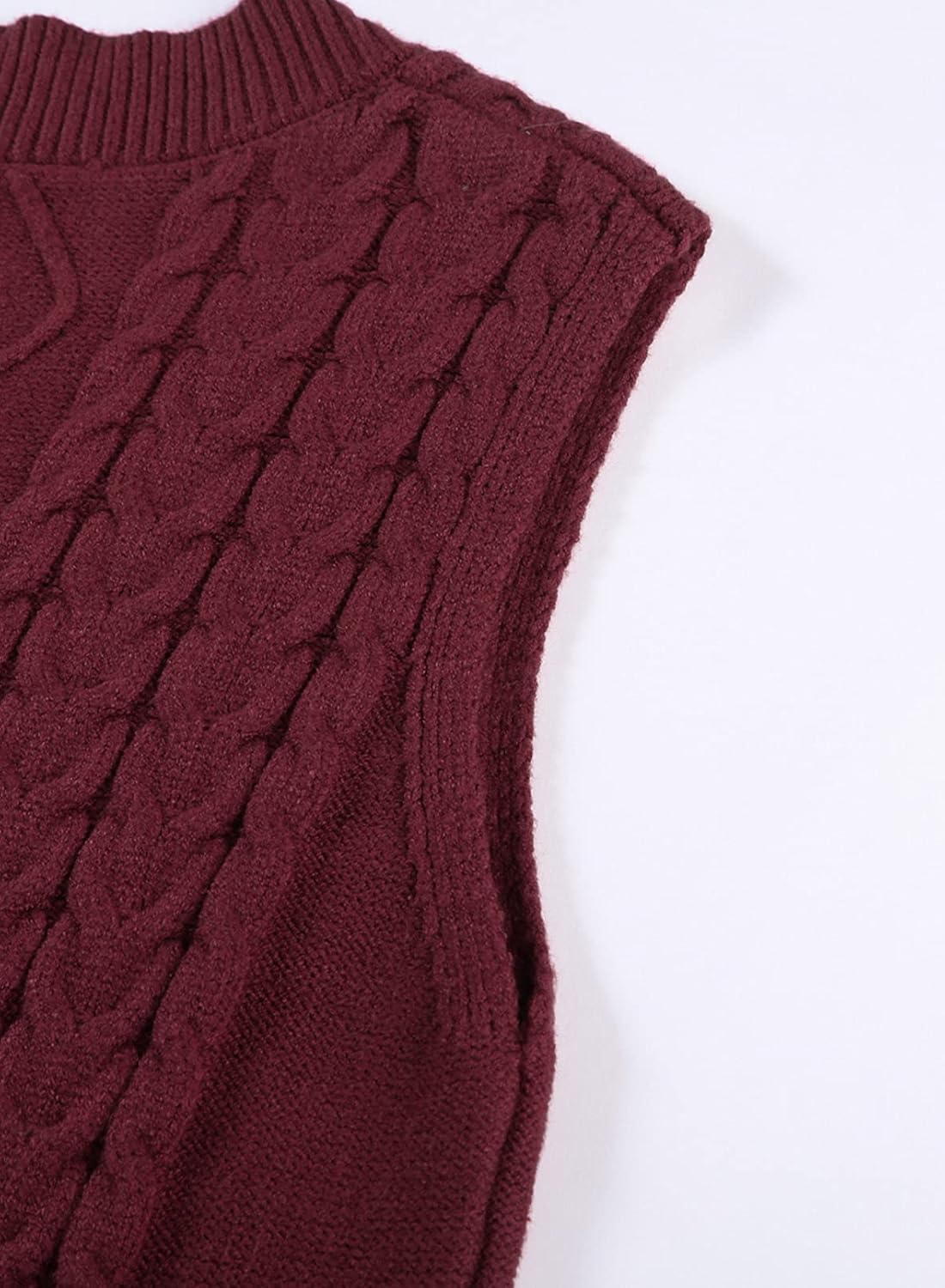 EVALESS Oversized Sweater Vest for Women V Neck Sleeveless Solid Color Loose Pullover Sweater - Image 9
