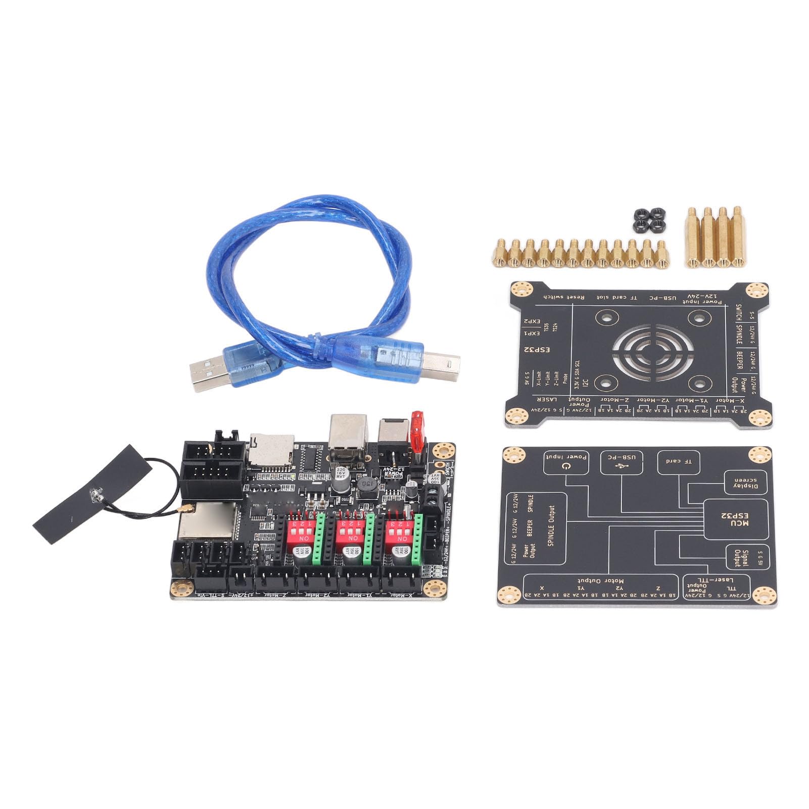 Scheda Madre MKS DLC32, Controllo Offline per Macchine per Incisione, 32 Bit, WiFi/BT, Touch Screen da 2,4/3,5 Pollici, Supporta il Controllo della Pagina Web e (Scheda madre e