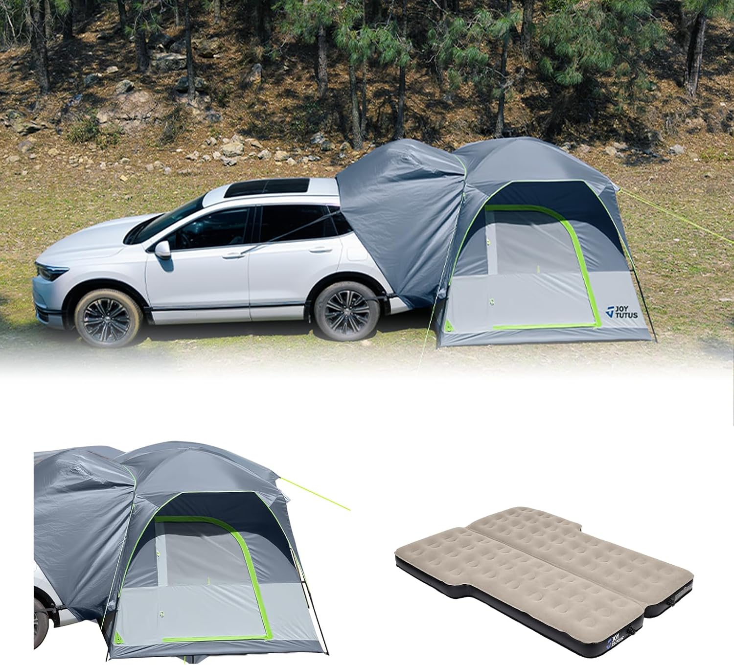 SUV Tents with Rainfly + Foldable SUV Air Mattress