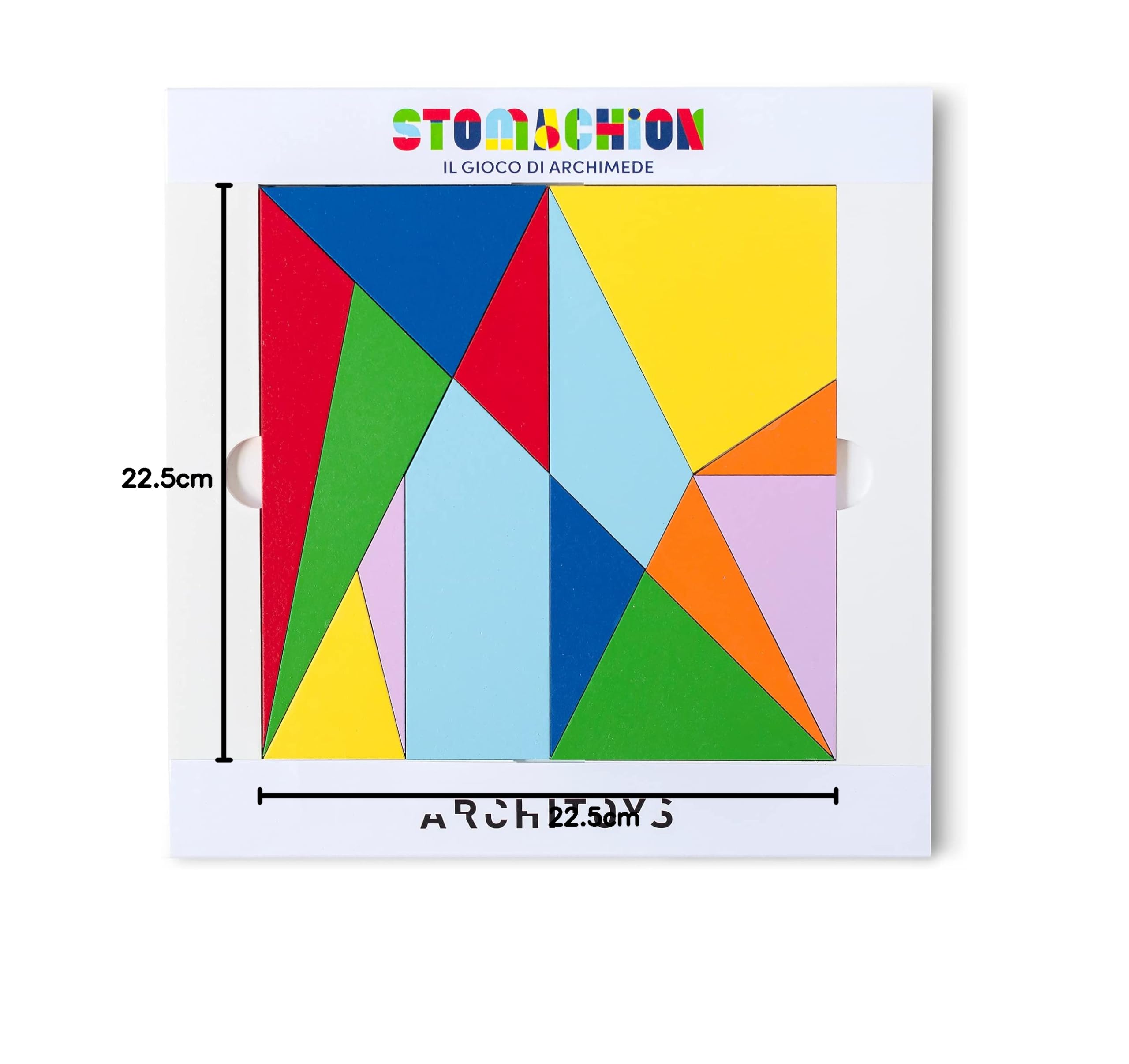 ARCHITOYS | Stomachion d’Archimède – Puzzle en Bois pour Tous – Un véritable Jeu de logique, Rien à Voir avec Le Tangram – (Grand)