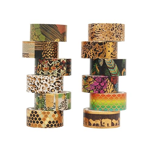 Loving Basso Vintage Washi Tape Set 20 Rolls,Black and White Decorative Washi Tape for Scrapbooking Supplies,Old Newspaper Antique Retro Wide