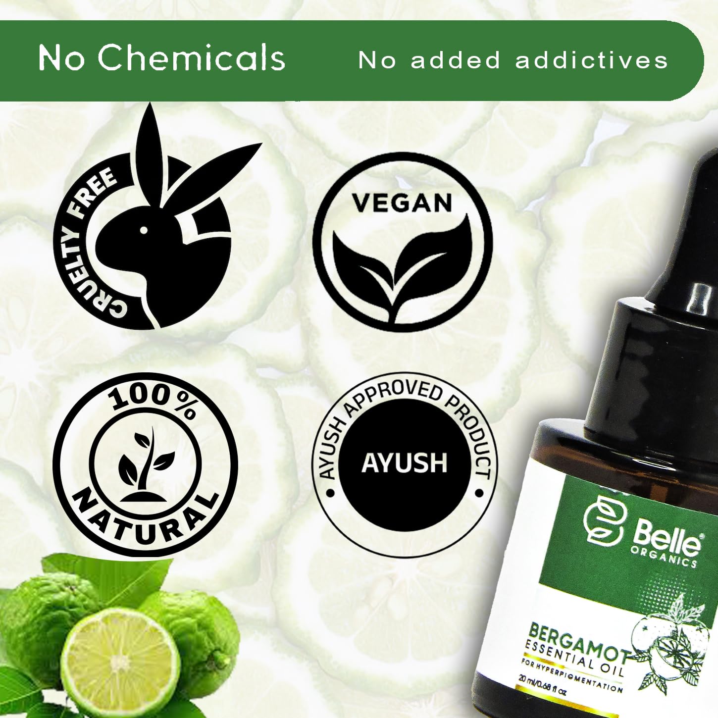 Belle Organics Bergamot Essential Oil for Skin Brightening, Hair Care, Aromatherapy, Uplifting Mood & Daily Wellness – 100% Pure & Natural – 20ml (Pack of 1, Bergamot) Belle Organics Bergamot Essential Oil for Skin Brightening, Hair Care, Aromatherapy, Uplifting Mood & Daily Wellness – 100% Pure & Natural – 20ml (Pack of 1, Bergamot)