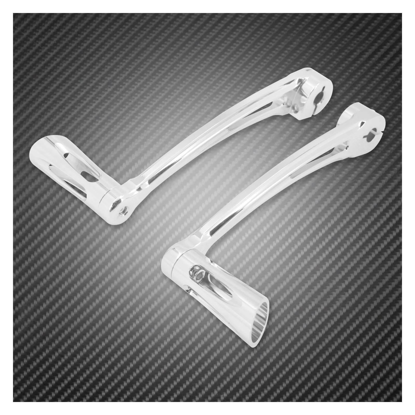 Levier de vitesse fini chrome robuste avec repose-pieds haut de gamme