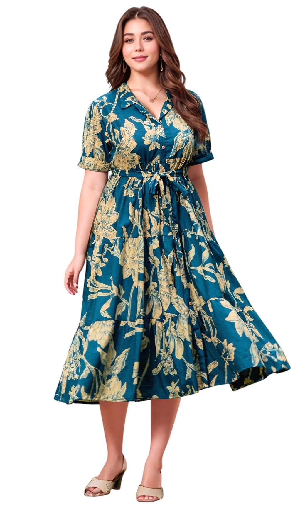 VK Women's Stylish Dress One-Piece Women Dress-image-13