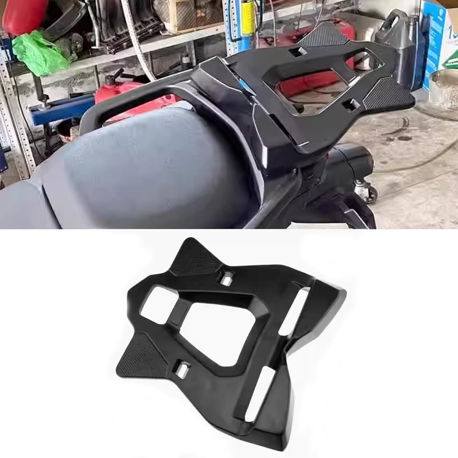 for Tracer 9 / GT 2024 2023 2022 2021 Accessories Rear Rack Motorcycle Rear seat Luggage Rack Tail Box Board Travel Rack Trunk Rack Rear Shelf Cargo Box Tail Shelf Storage Rack (B)