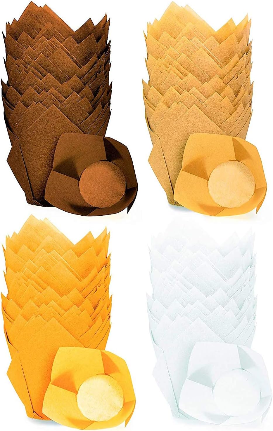 UPTO Cupcake Liners Tulip Muffin Wrappers- 200 Pieces