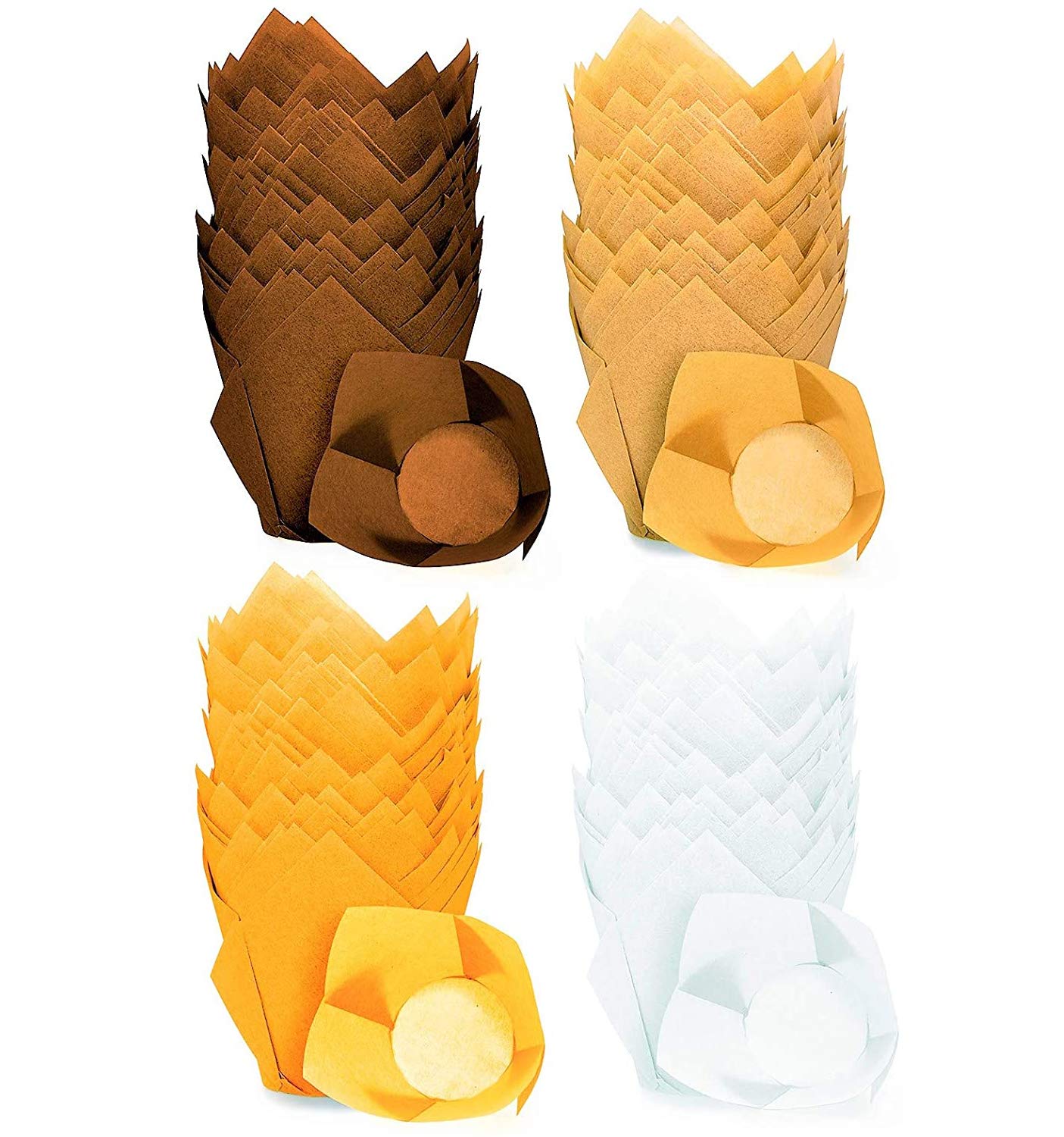 UPTO Cupcake Liners Tulip Muffin Wrappers- 200 Pieces