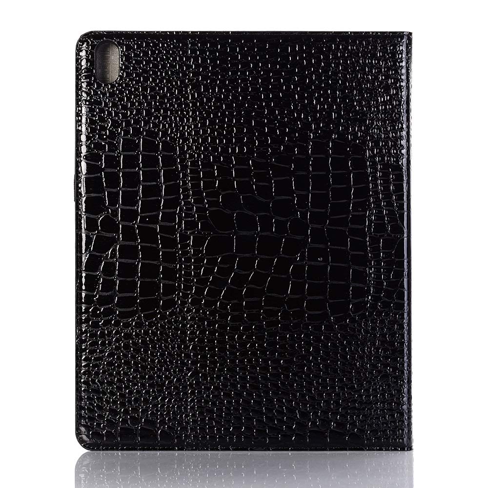 JDDRCASE Custodia Smart Cover in Pelle di Coccodrillo Custodia Rigida Cover Rigida Auto Wake Sleep Compatibile con iPad PRO da 12,9 Pollici (Versione 2018) (Colore : Marrone