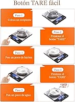 Vista 7 de Báscula de alimentos - Báscula de cocina digital de 33 libras para gramos y onzas de alimentos, recargable, acero inoxidable 304, baterías y carga
