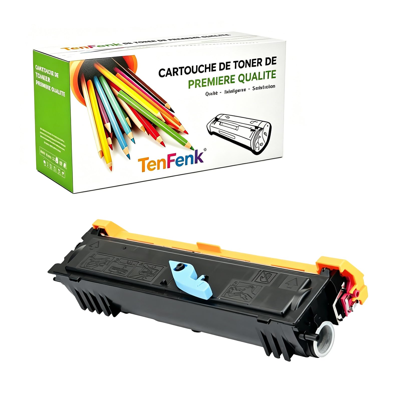Kompatybilny zamiennik kasety z tonerem dla Epson M1200 S050522 S050523 do użytku z Epson AcuLaser M1200 drukarką,(Czarny-3200 stron),1 pack