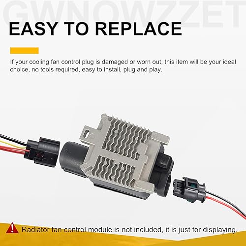 Miniatura 5 de Módulo de relé de control de ventilador de refrigeración Conector Arnés de cables 902-209 para Ford Crown Victoria Focus Lincoln Town Car Mercury