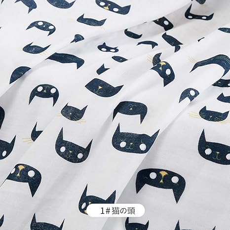 Amazon ダブルガーゼ 布地 生地 無地 約150cm 100cm 国内発送 花柄 かわいい 40番手 Wガーゼ 2重ガーゼ 100 コットン 綿 ハンドメイド洗える 不織布 猫 布 生地 通販