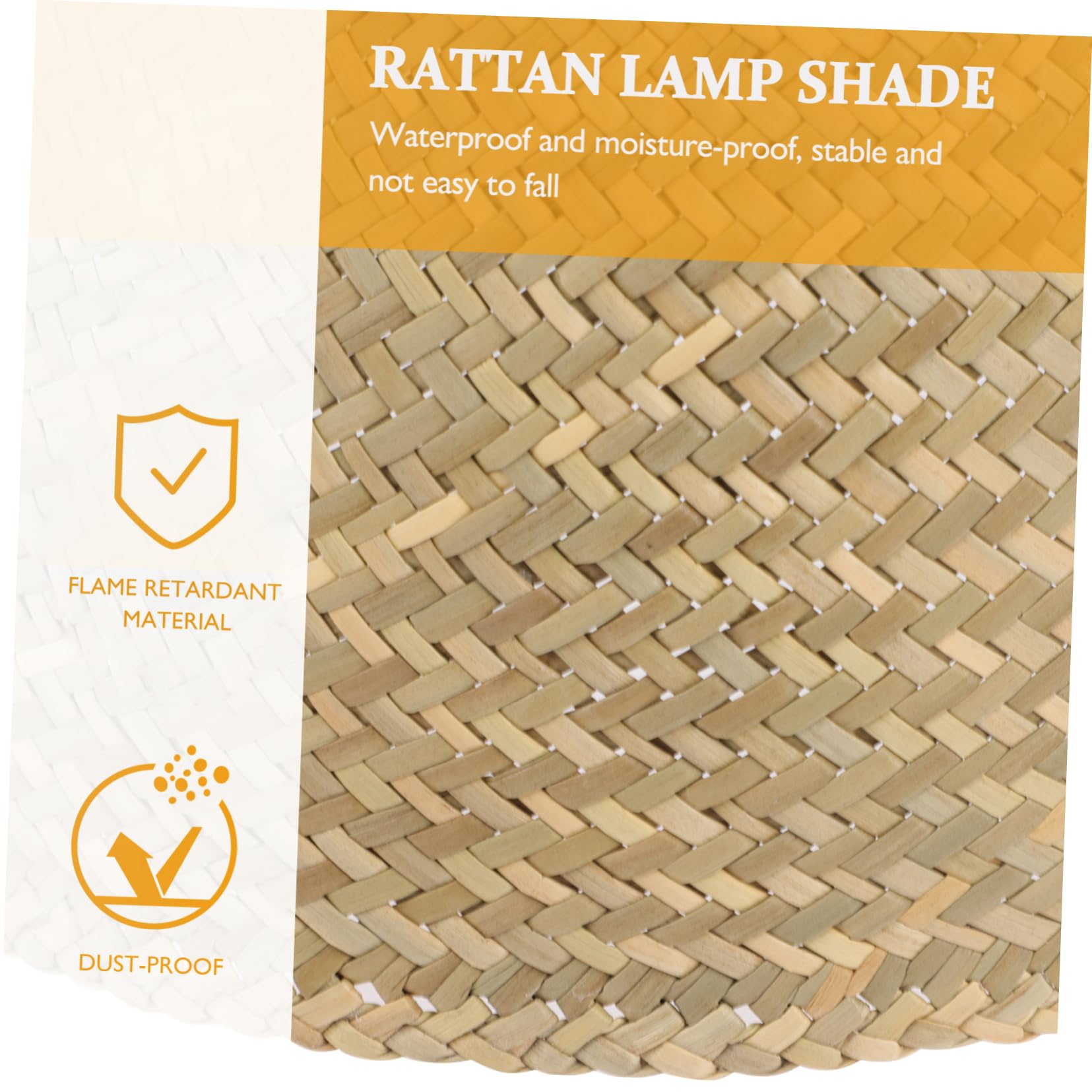 PACKOVE Lámpara Colgante Pantalla De Lámpara Tejida Pantalla De Lámpara De Ratán Pantallas De Lámpara De Mimbre Reemplazo De Pantalla De Lámpara Para Comedor Dormitorio Pantalla De Mimbre