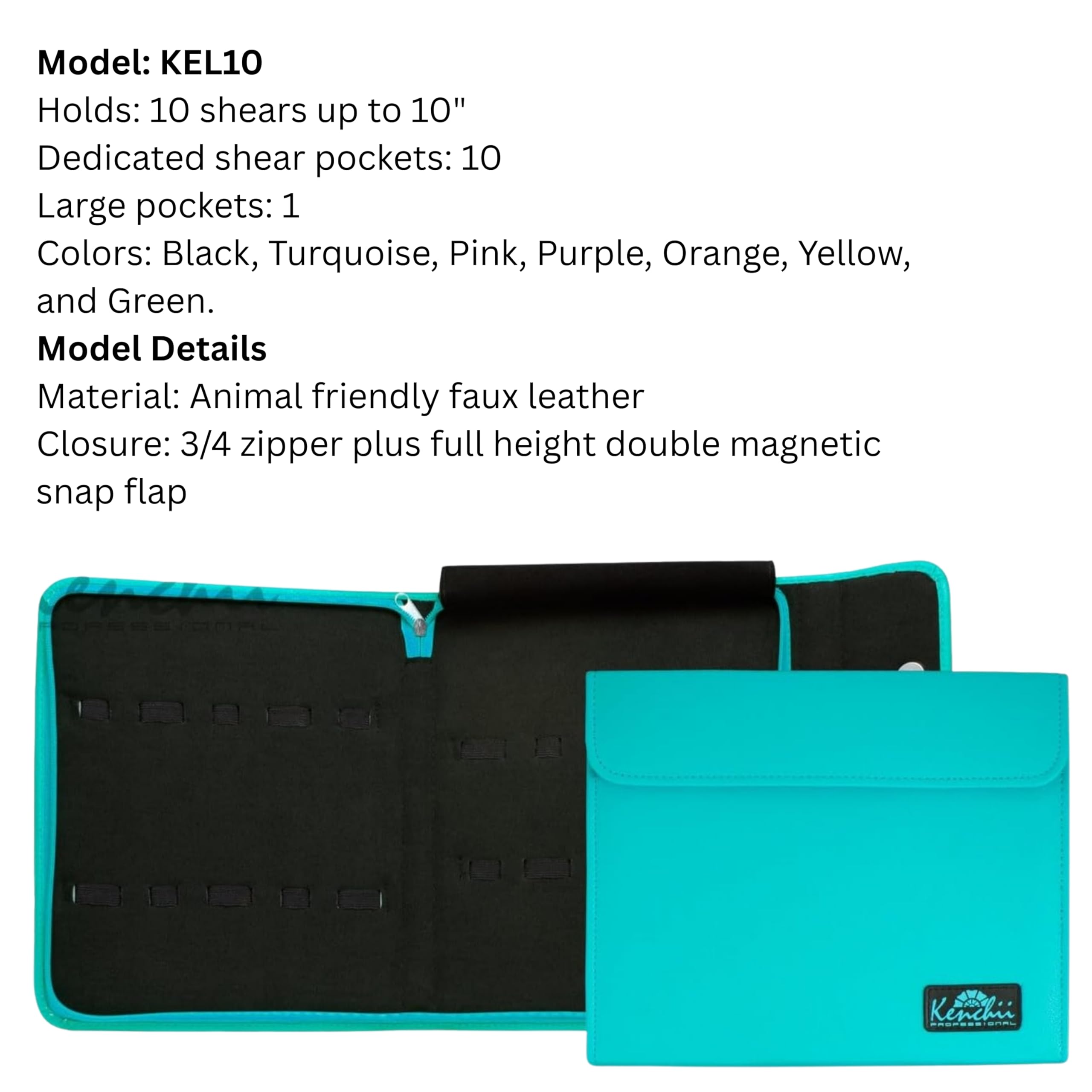 Amazon.com: Kenchii Scissor Case Holds (KEL10) (Turquoise)