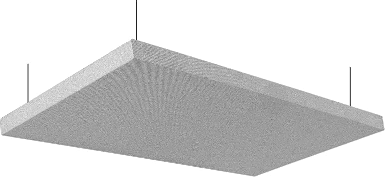 Primacoustic 1.5 بوصة Nimbus 24x48 بوصة لوحة سحابة السقف الصوتي 2 -حزمة - رمادي