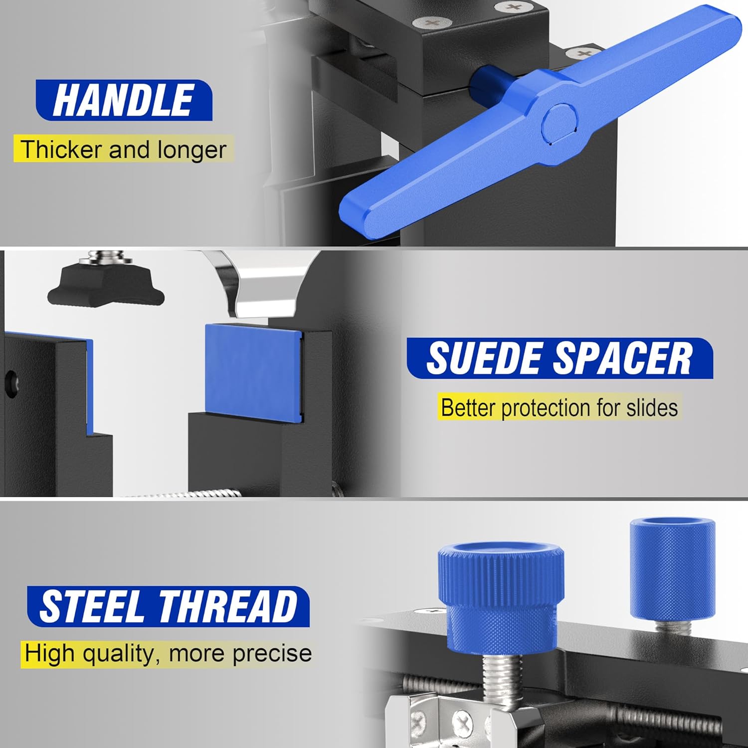 SporGain Sight Pusher Tool, Universal Pistol Sight Pusher with 4 Pairs Magnetic Pads, Heavy-Duty Sight Pusher for Precise Rear Sight Removal and Adjustment
