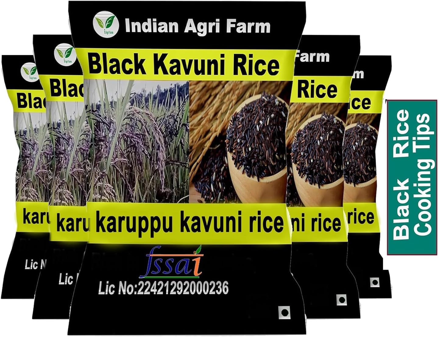 IAgriFarm Black Kavuni Rice Pack of 5 KG | Karuppu Kavuni Arisi