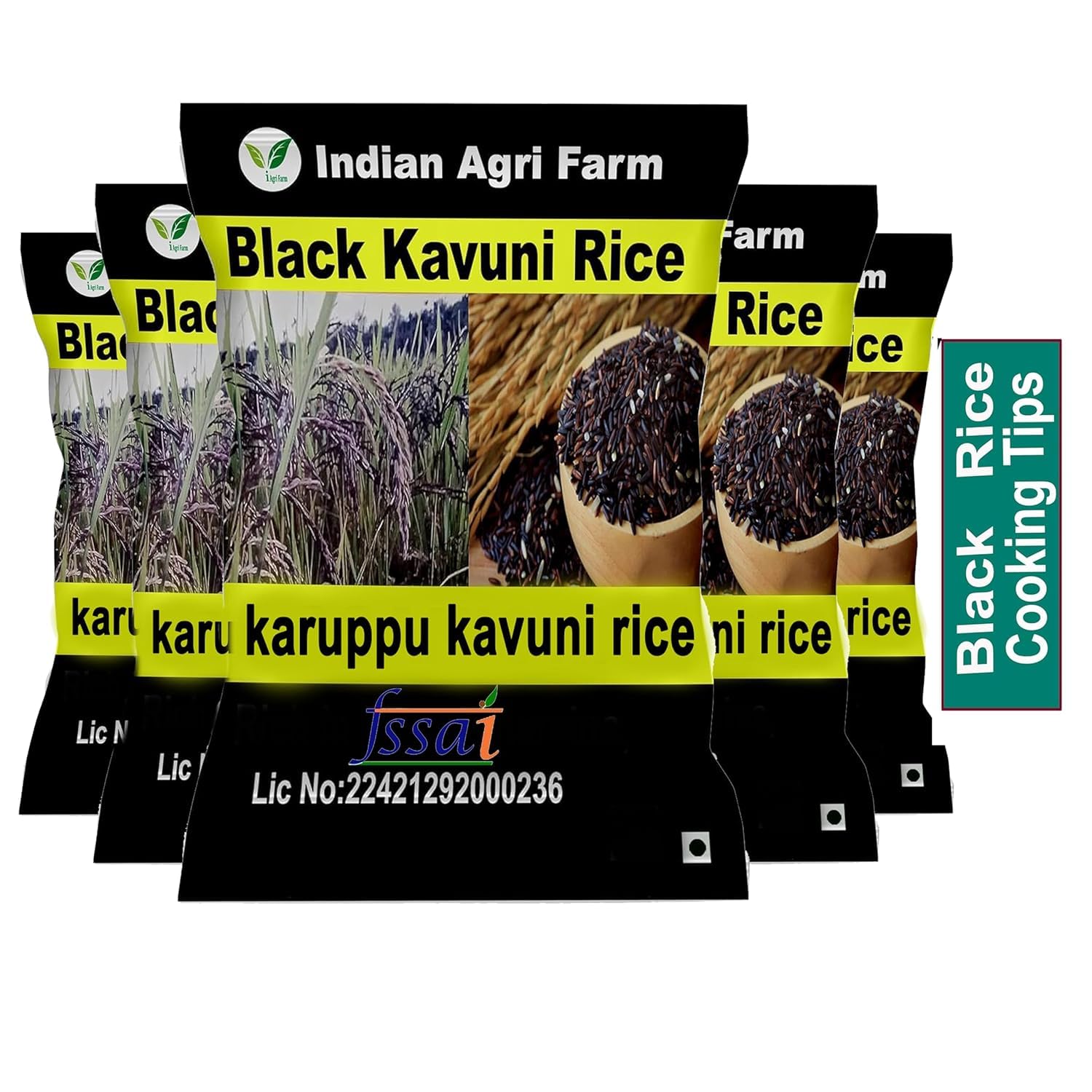 IAgriFarm Black Kavuni Rice Pack of 5 KG | Karuppu Kavuni Arisi