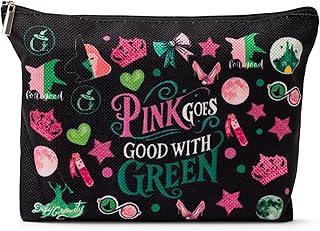 Bolsa de cosméticos negra inspirada en la bru...