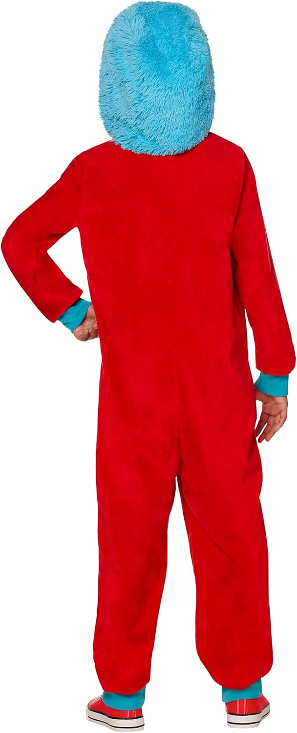 Spirit Halloween Dr. Seuss Kids Cat in the Hat Jumpsuit Costume | Officially Licensed | Complete with Accessories