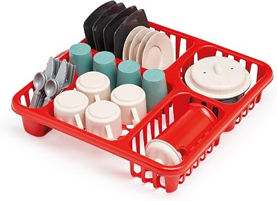 Ecoiffier- Set scolapiatti Quadrato cm 30, + 18 Mesi, 7900010908