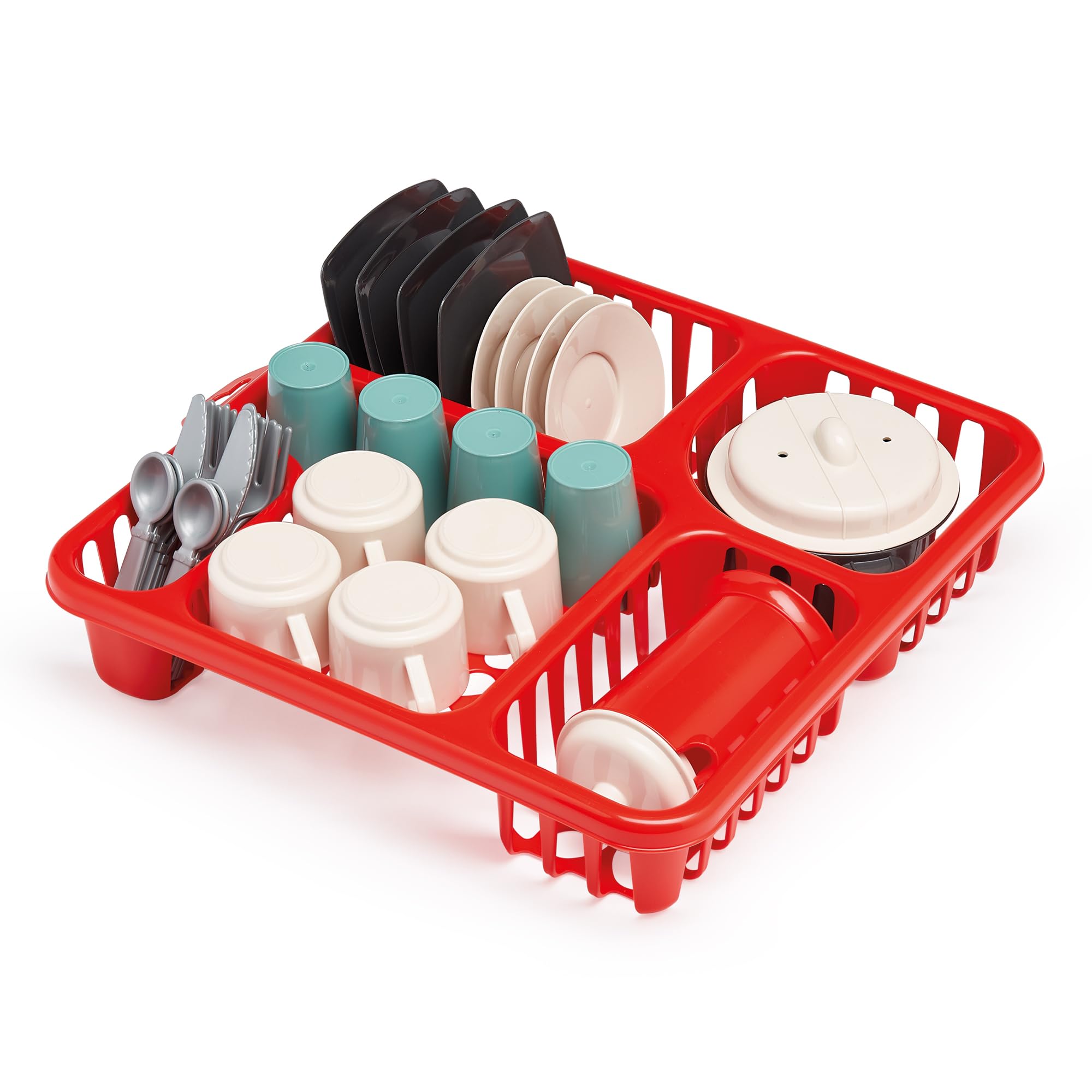 Égouttoir Carré Garni Ecoiffier 30 cm - Jouet de Cuisine pour Enfants