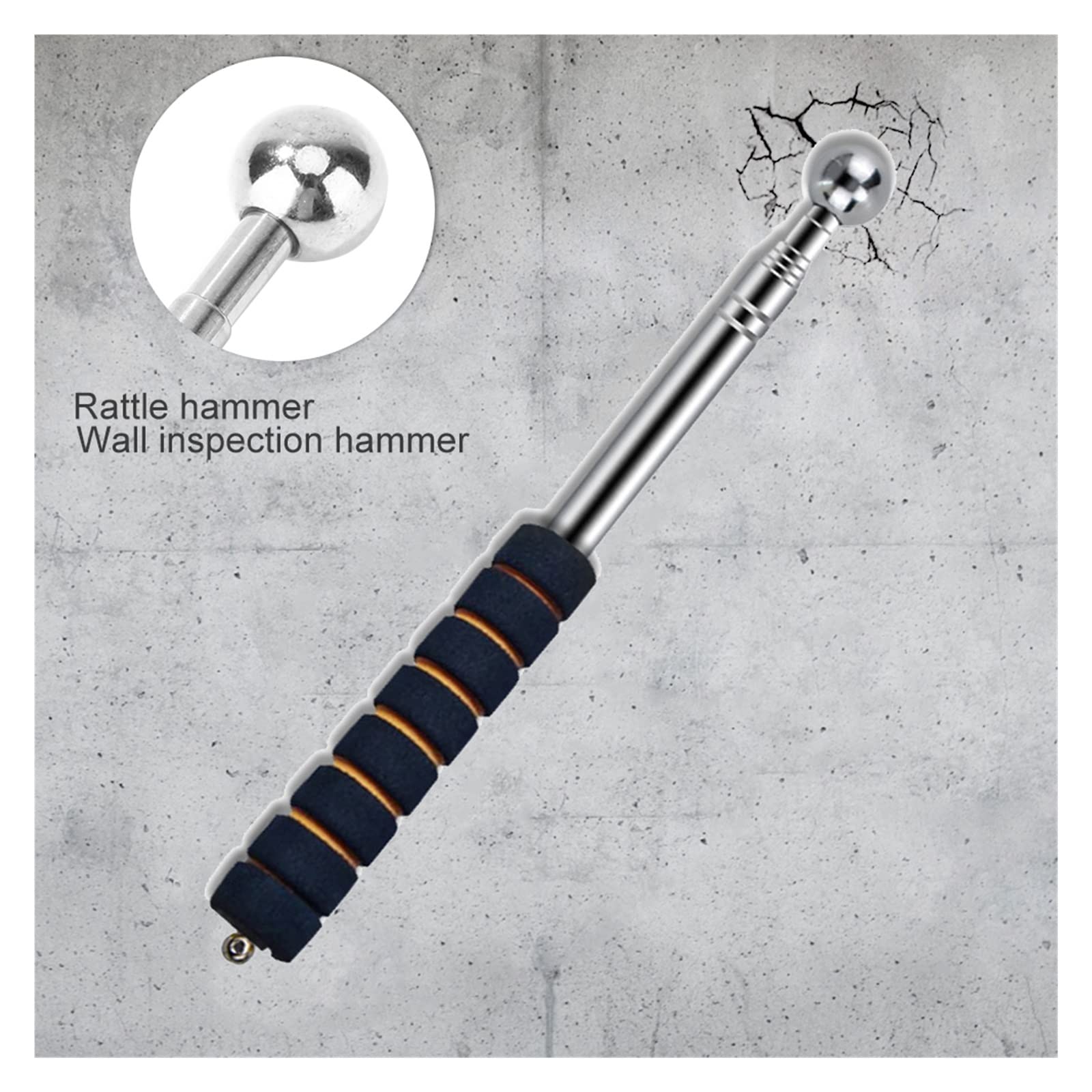 Perche Télescopique Antichoc De 200 Cm Pour L'inspection Des