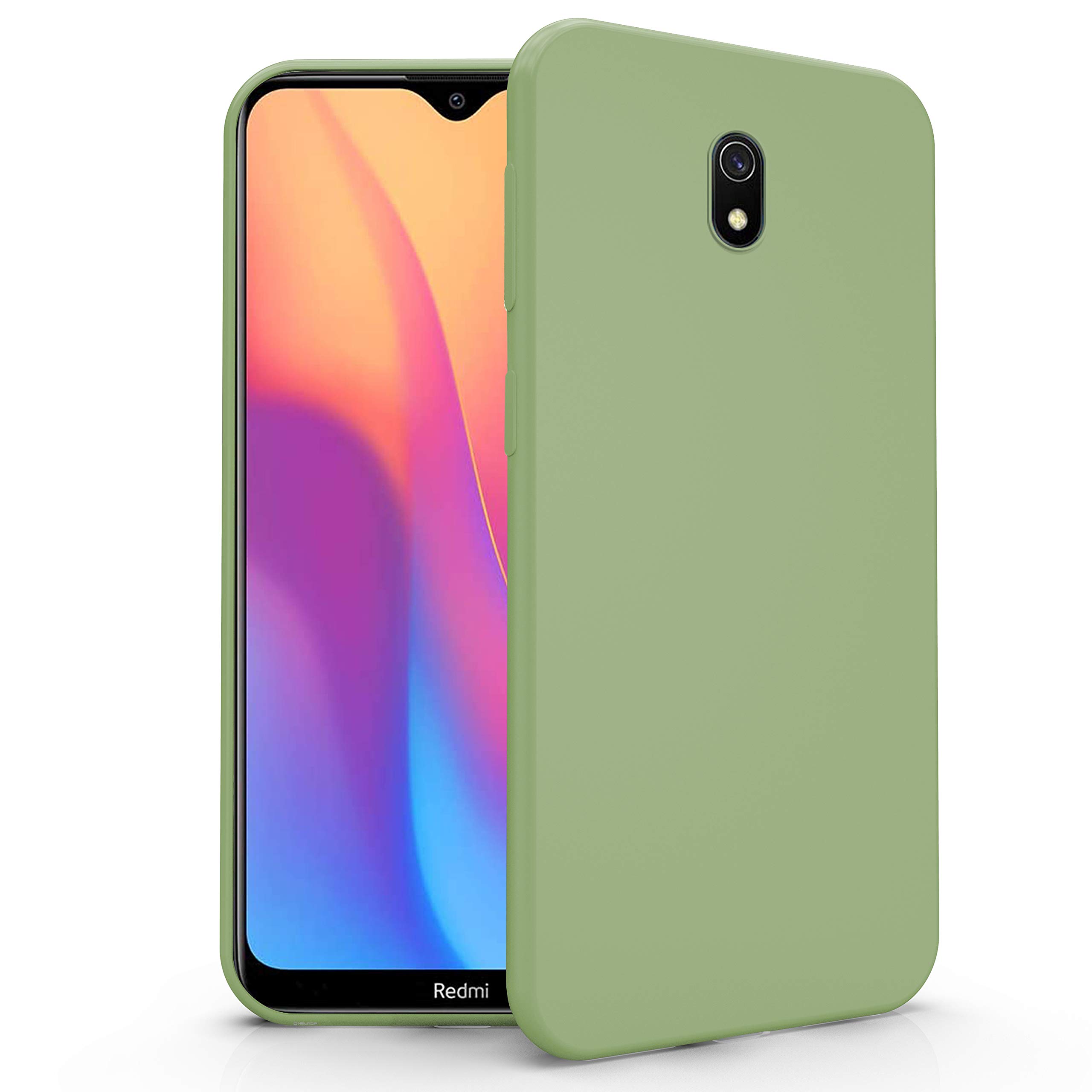 Custodia In Silicone Per Xiaomi Redmi 8A – Trasparente Con Stampa Avocado Verde, Antiscivolo - 3