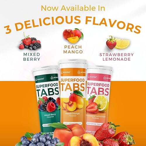Miniatura 5 de Superfoods Company Superfood Tabs - Bebida desintoxicante limpiadora - Suplemento nutricional para mujeres y hombres - Apoya el peso saludable, la