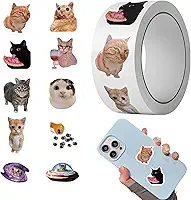 Adesivos de gato | 500 folhas/ fofos decalques decoração | decoração de de estudantes, para sala de aula, festa, escritório, diário, notebook, laptop, garrafa de água, livro de trabalho