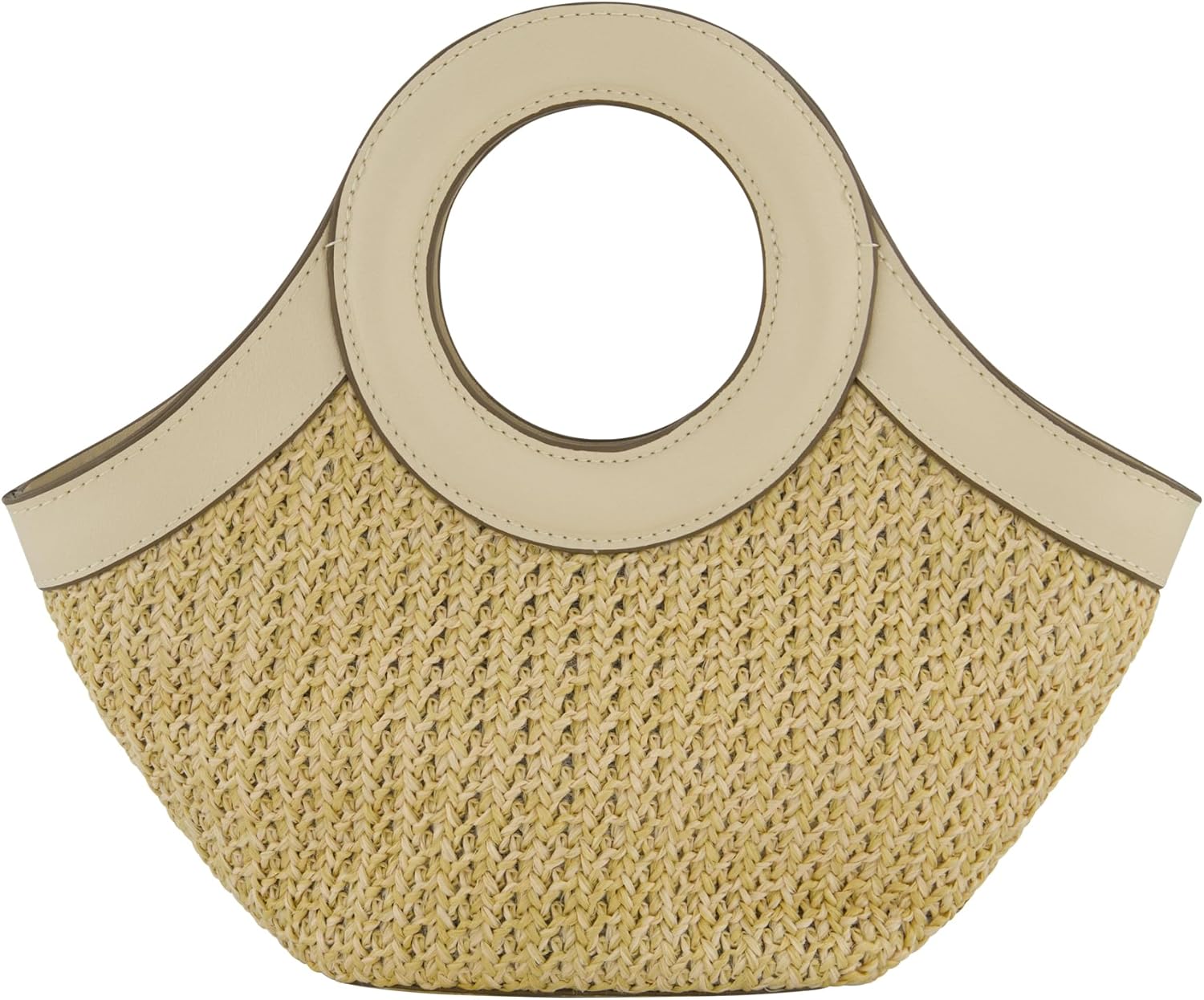 Tommy Bahama Mini Tote Bag, Women's Travel Handbag with Adjustable Shoulder Strap, Embroidered Flamingo and Palm Tree Design, Cream, One Size - Image 3