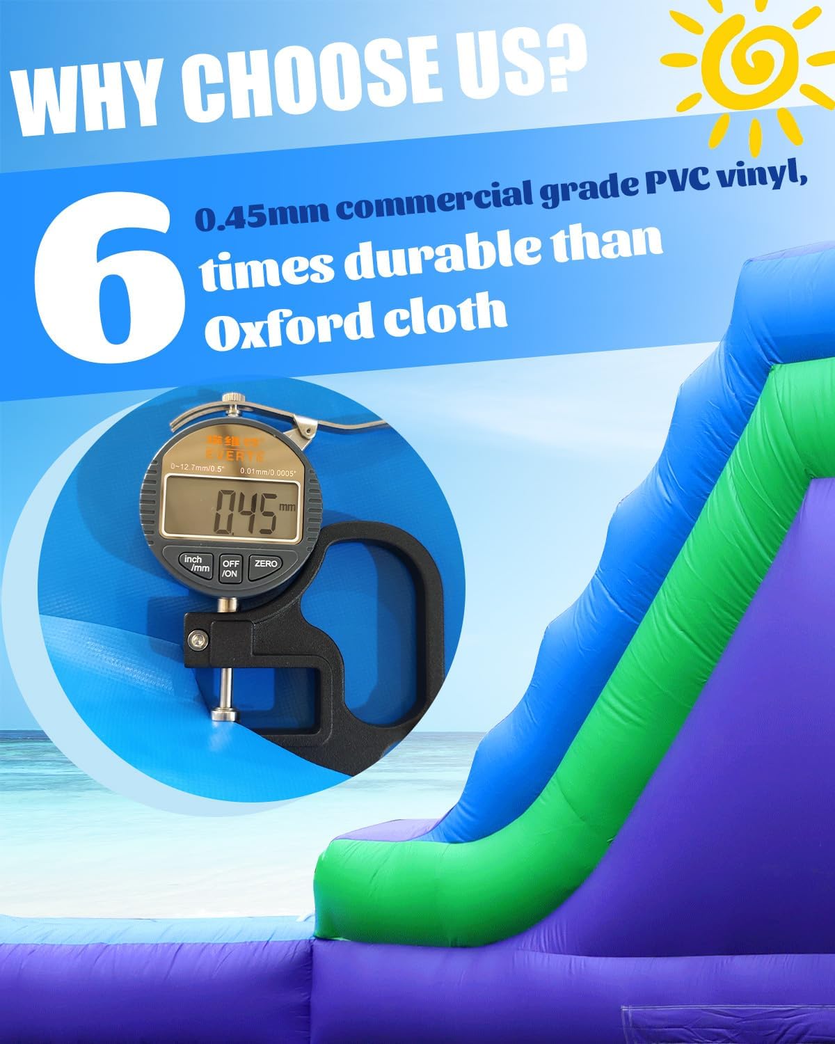 26FT(L) Commercial Water Slide for Adults Kids 【Double Water Slides&Giant Splash Pool】 100% PVC Inflatable Adult Water Slide with 1100W Blower, 15oz Heavy Duty Vinyl for Backyard Outdoor, 26x12x14ft