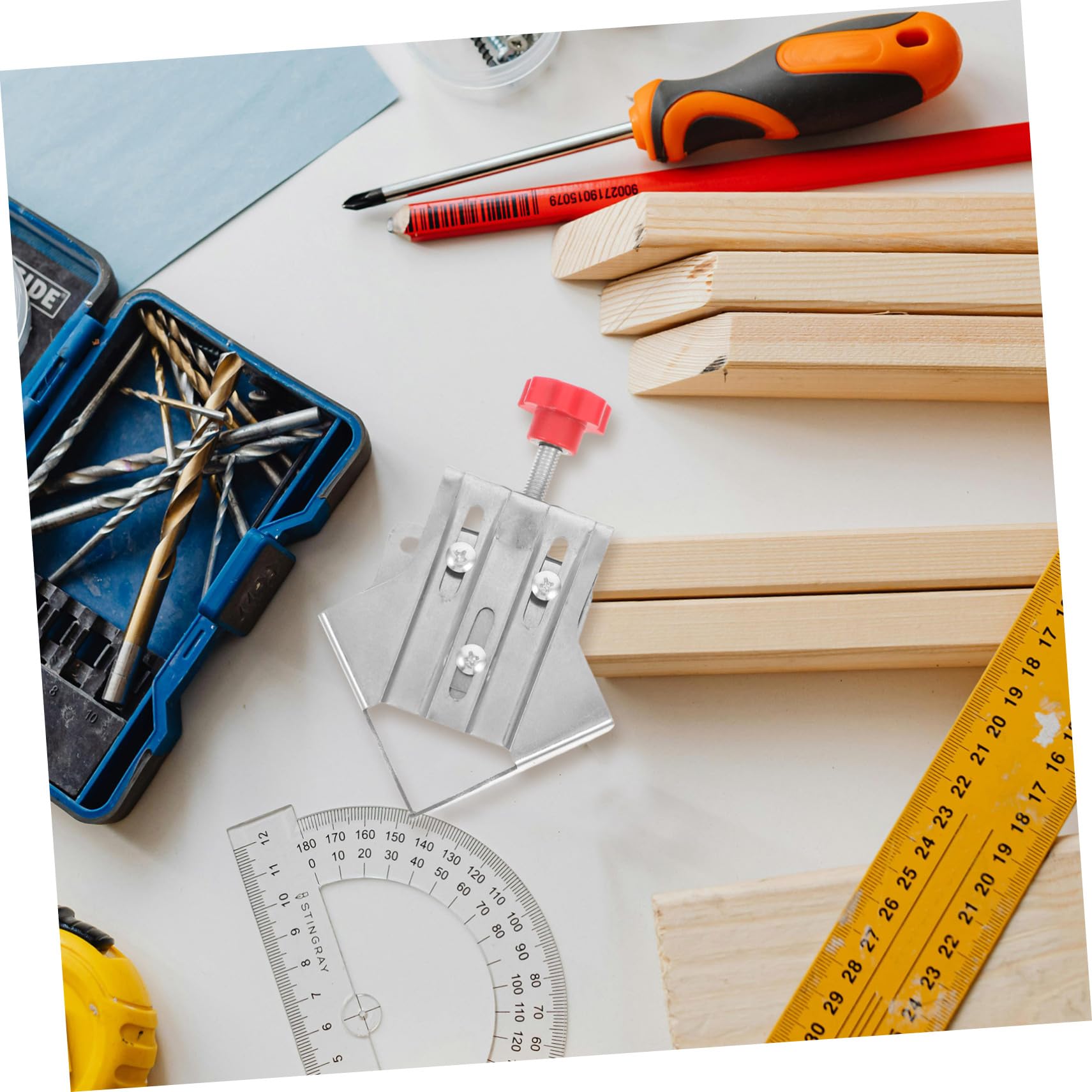 BELLIFFY 2pcs Right Angle Clamp Quick Locking Corner Clip for Woodworking Clamps for Picture Framing and Cabinet Assembly