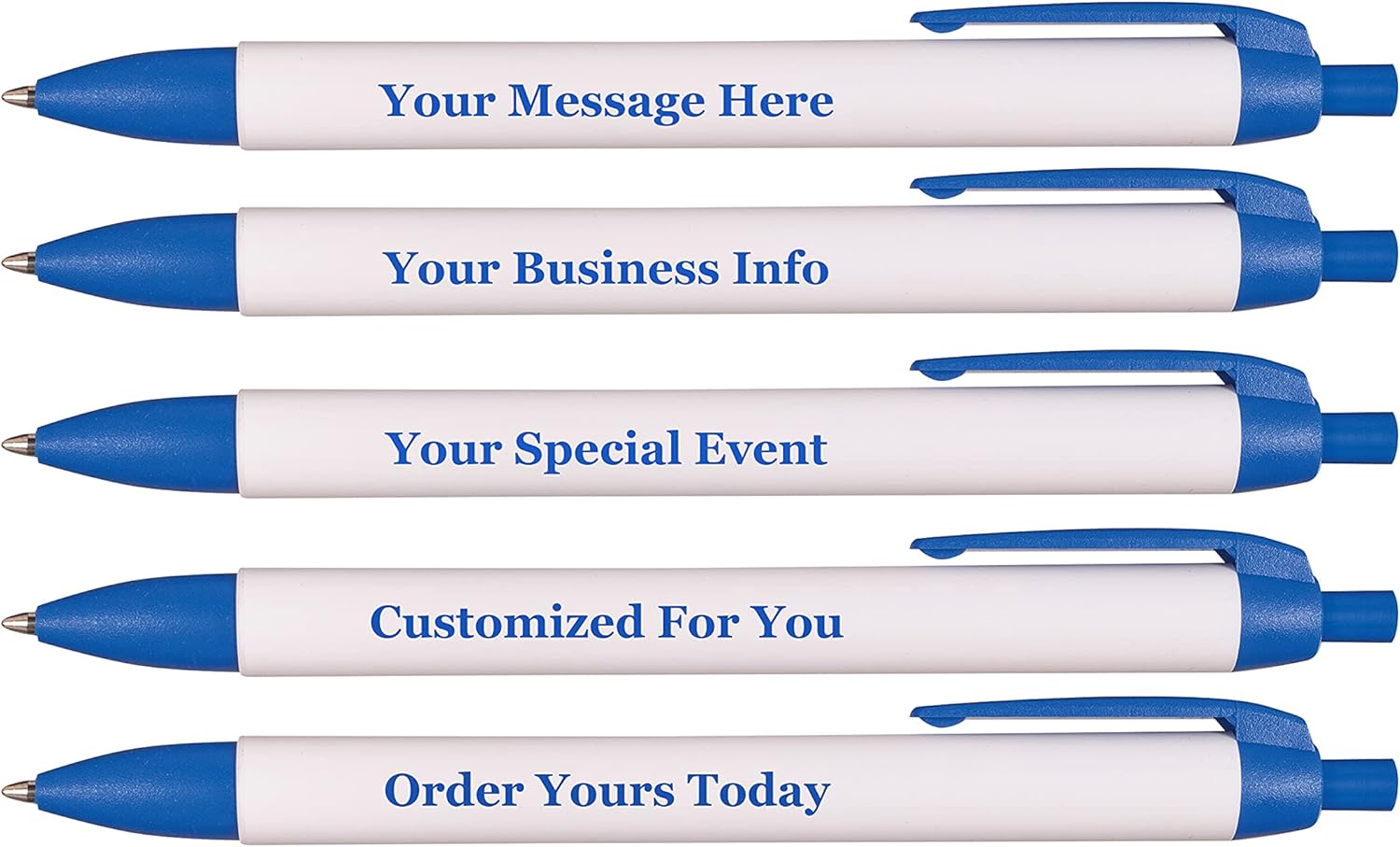 RevMark USA Made Personalized Widebody Ballpoint Pen, Custom Printed Name, Business or Event Information, Advertising, Promotional Marketing, Smooth Black Ink, Bulk Pack (Red, 50 Pens)