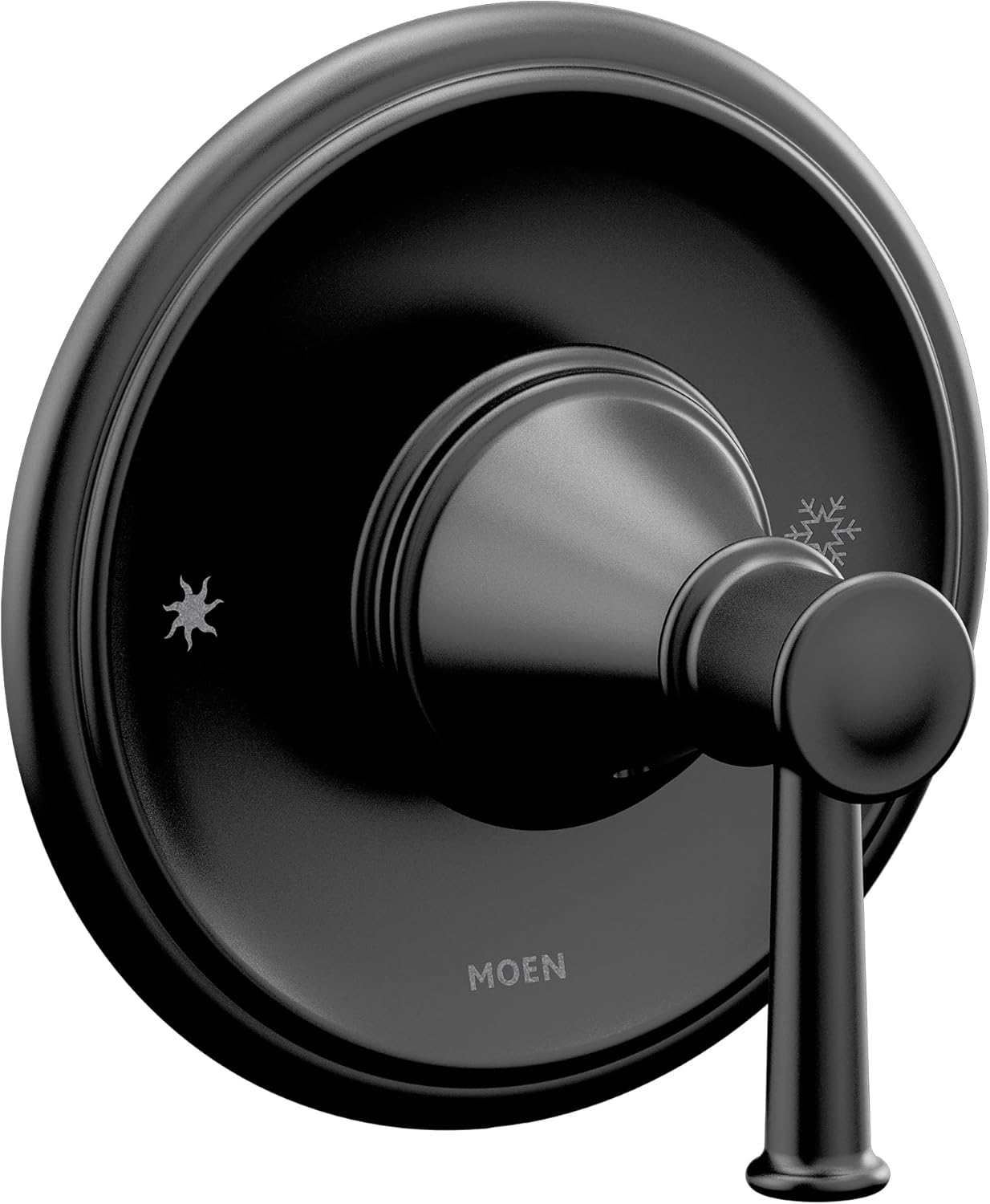 Moen Belfield Matte Black 1-Handle Posi-Temp Pressure Balancing Valve Trim Kit, Valve Required, T2311BL