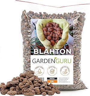 Blähton 80L Pflanzsubstrat für Hydrokultur Pflanzton Körnung 8-16mm Tongranualt, Substrat für Hydrokulturpflanzen, Drainagematerial und Bodenverbesserer