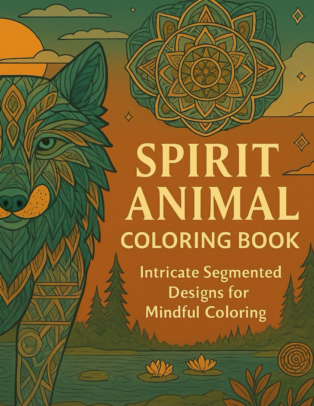 Spirit Animal Coloring Book: Intricate Segmented Designs for Mindful ...