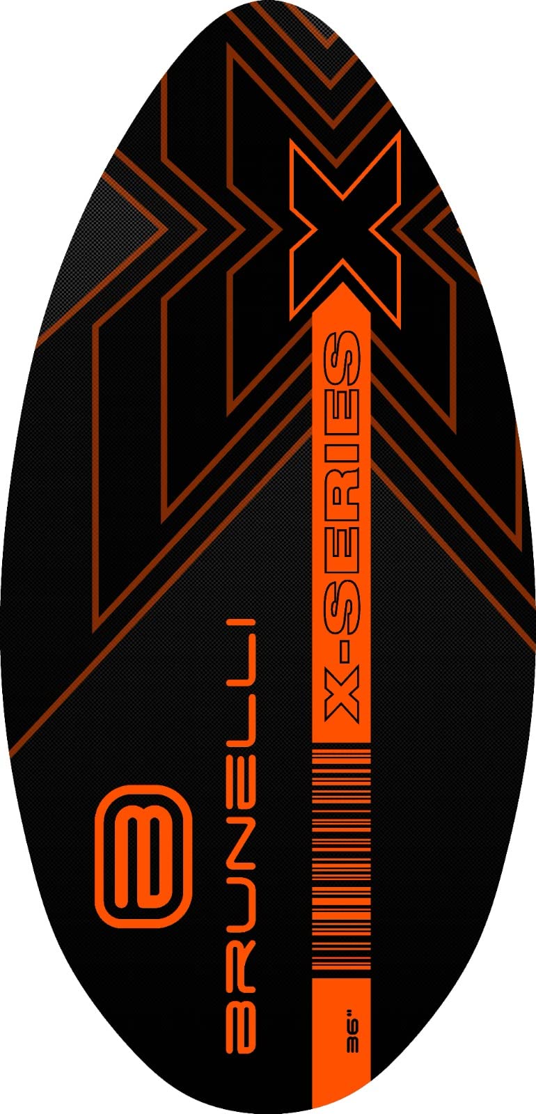 BRUNELLI Skimboard Holz Surfbrett Wellenbrett Surfboard 41" (104cm)