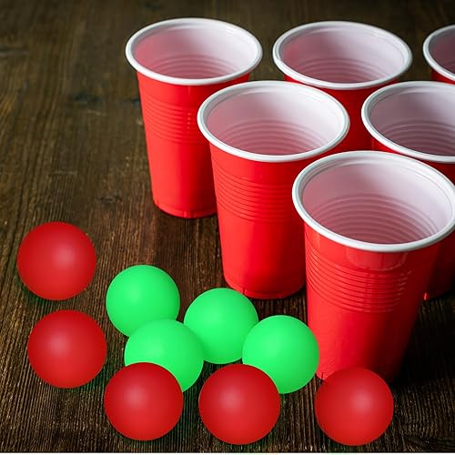 Vista 77 de Hanaive Paquete de 100 pelotas de tenis de mesa multicolor de 1.575 pulgadas, bolas de plástico lavables a granel, juego pequeño