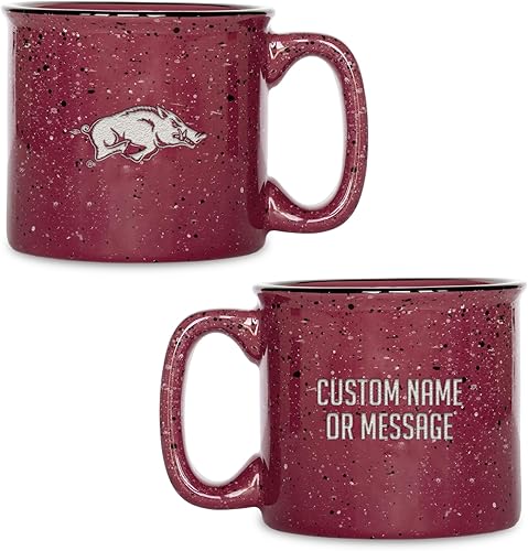 Miniatura 146 de Rico Industries NCAA Utah Utes - Taza de café personalizada de 12 onzas con logotipo grabado con láser profundo, taza de cerámica para acampar con