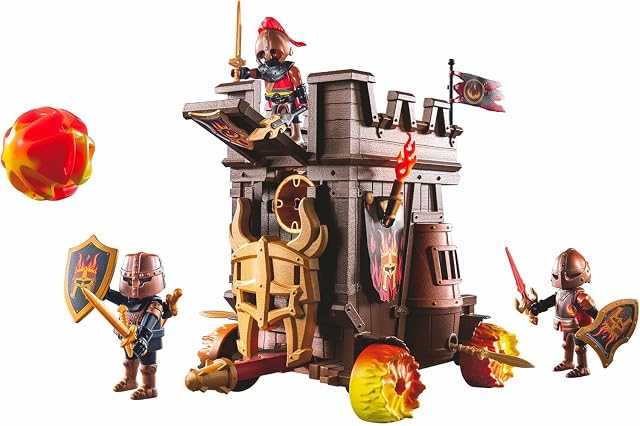 PLAYMOBIL Novelmore 71643 Carro de Combate con cañón de Fuego, con Tres Bandidos de Burnham, Incluyendo Varios Accesorios, Juguetes llenos de acción para niños y niñas a Partir de 4 años
