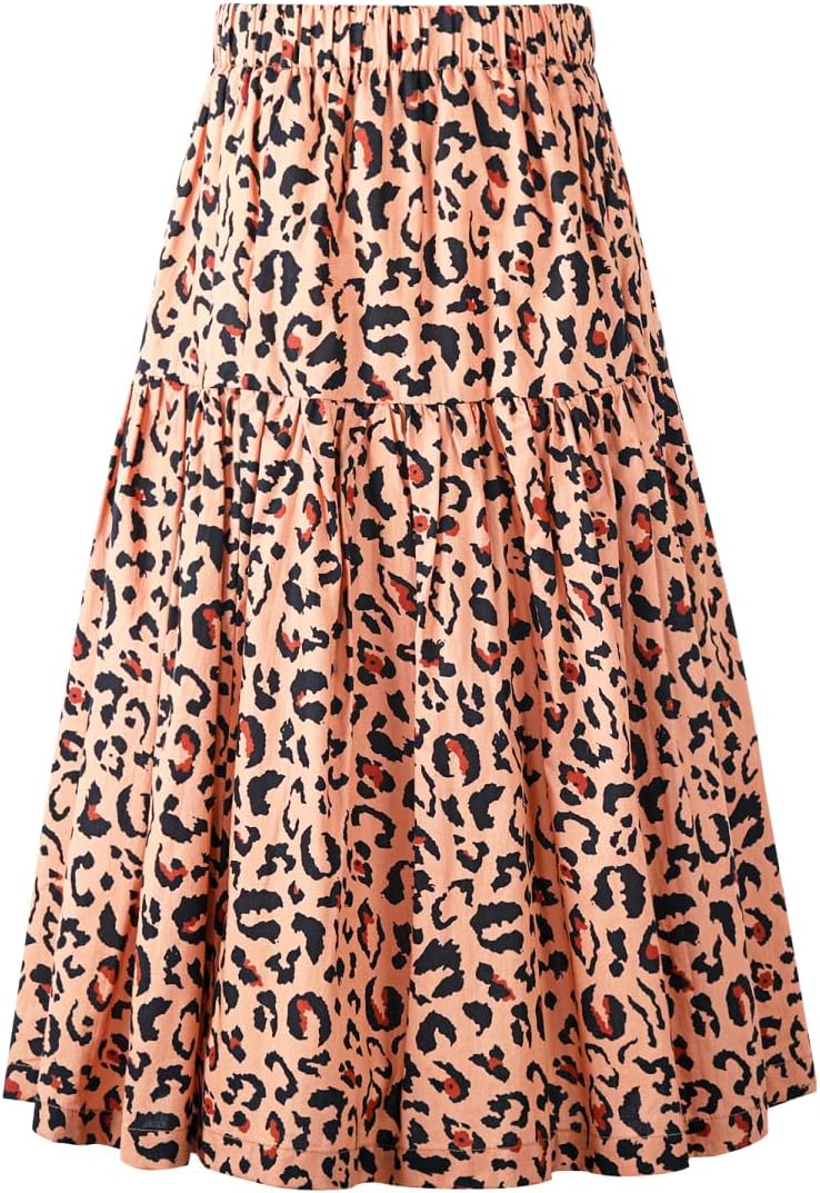 Floral Long Skirt for Girls Toddler & Kids & Teens II Girl's A-Line Maxi Skirts