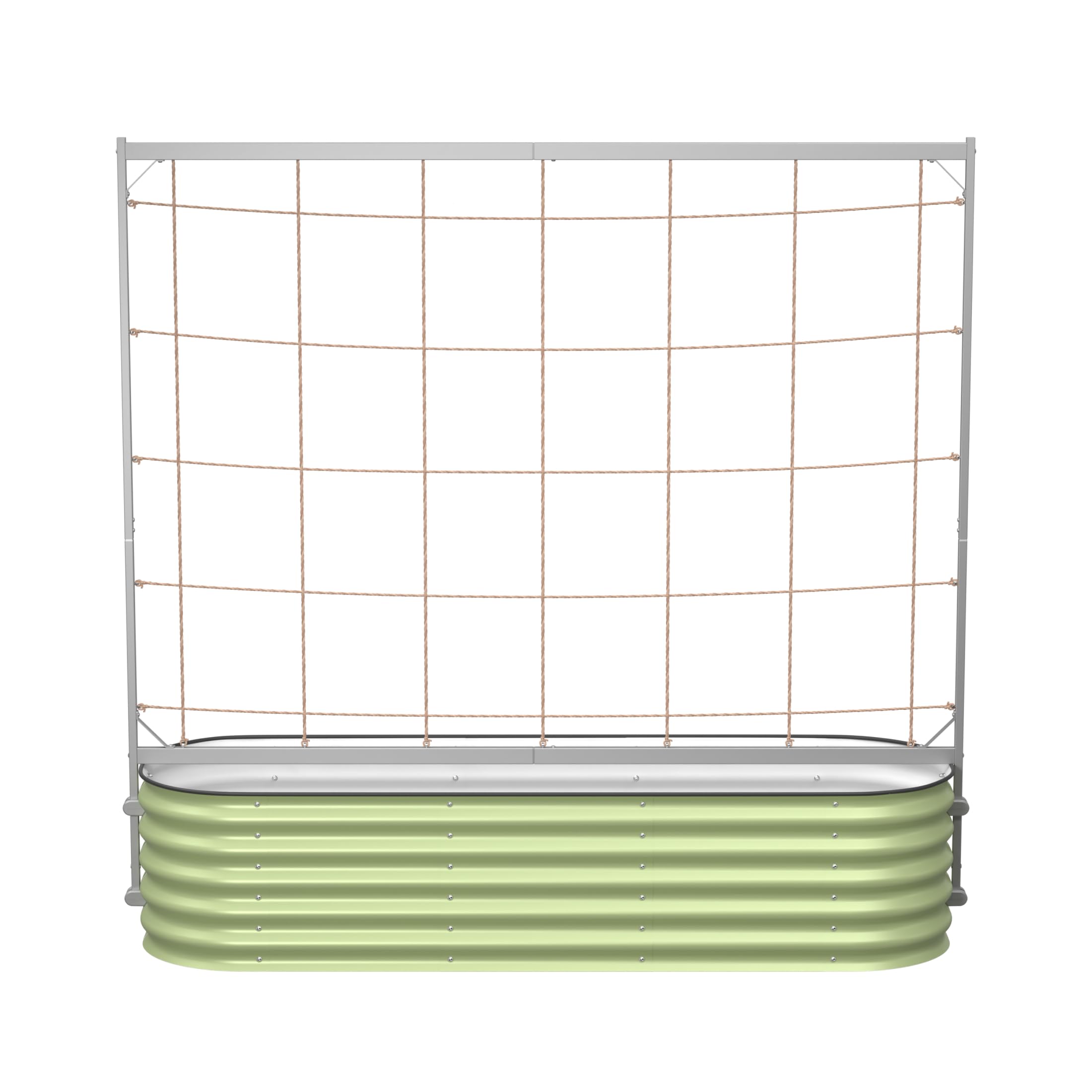 Vego Garden 6.5ft Long Tomato Metal Frame Trellis, Garden Trellis for Climbing Plants Like Cucumber Beans Tomatoes & Vines, (Garden Beds Not Included)