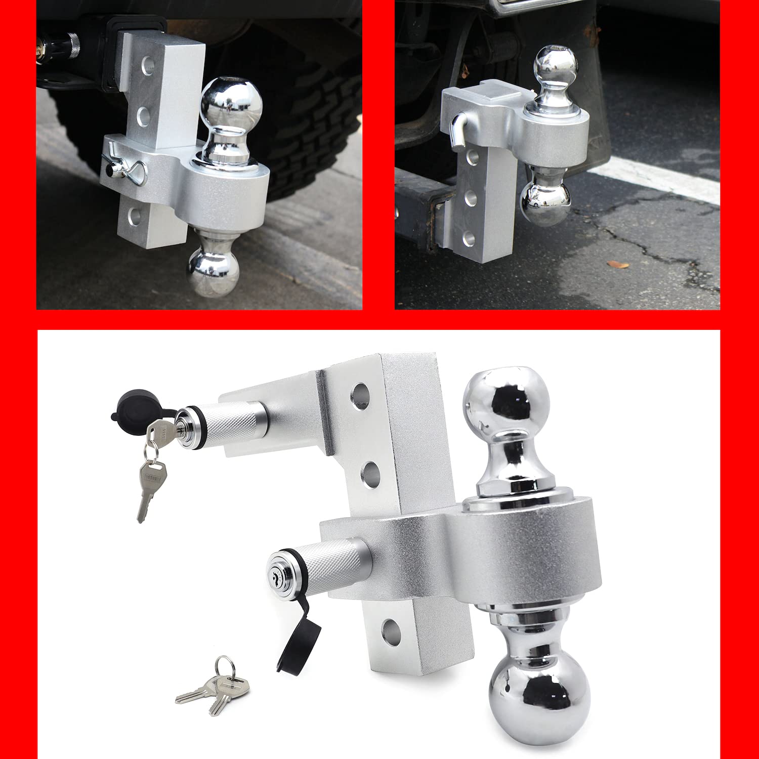 Buy XKMT Trailer and Truck 6" Drop Hitch, 2" Trailer Receiver 3500LBS