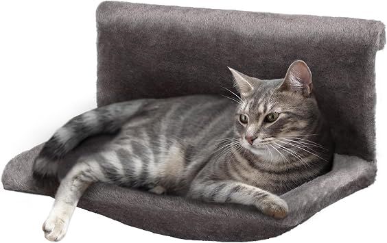 Petlicity Warm and Cosy Pet Cat and Dog Radiator Bed Grey