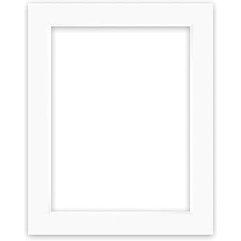 nielsen Conservation Passepartout Cardboard 1.5 mm External Format 40 x 50 cm for Picture Format 30 x 40 cm Pure White Light White Smooth Surface