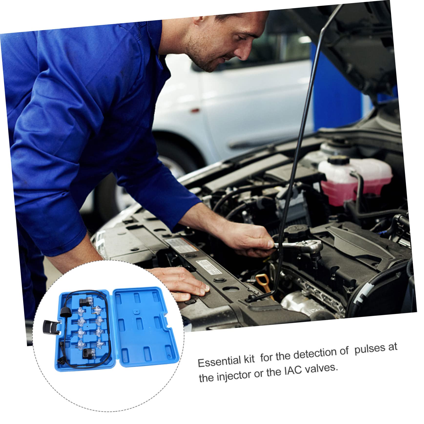 SOLUSTRE Probador de Circuitos Automotriz 1 Juego Plástico Cobre Azul | Inspección del Sistema Eléctrico del Coche, Mantenimiento de Revisión, Apariencia Creativa