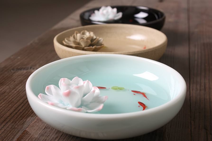 金魚と蓮の花のお香立て 金魚と蓮の花のお香立て 楽天市場】【ランキング1位獲得】 お香立て 蓮